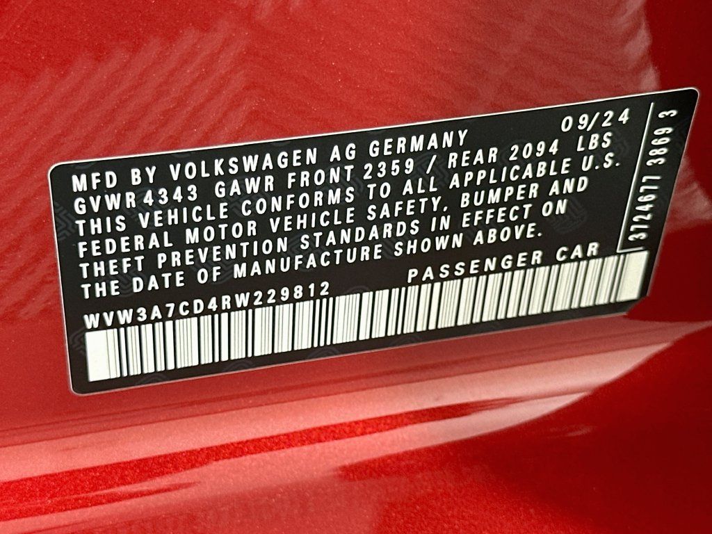 Used 2024 Volkswagen GTI SE FWD image 32