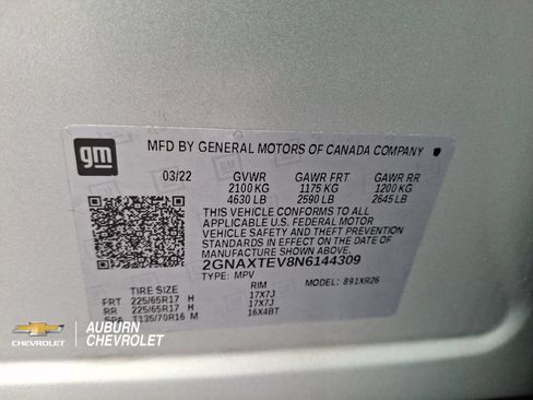 Certified 2022 Chevrolet Equinox LT w/ Driver Convenience Package AWD/4WD image 26