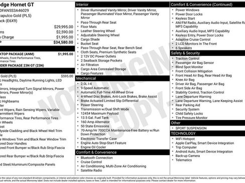 New 2025 Dodge Hornet GT w/ GT Blacktop Package image 7