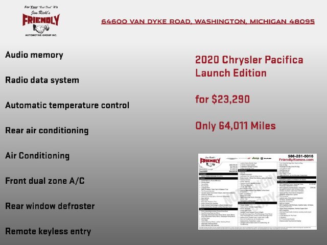 Used 2020 Chrysler Pacifica Touring-L AWD/4WD image 6