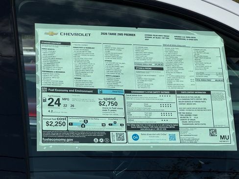 New 2026 Chevrolet Tahoe Premier image 42