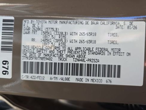 New 2026 Toyota Tacoma TRD Sport image 33