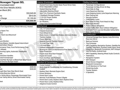 Used 2021 Volkswagen Tiguan SEL FWD image 3