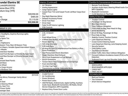 Used 2023 Hyundai Elantra SE FWD image 10