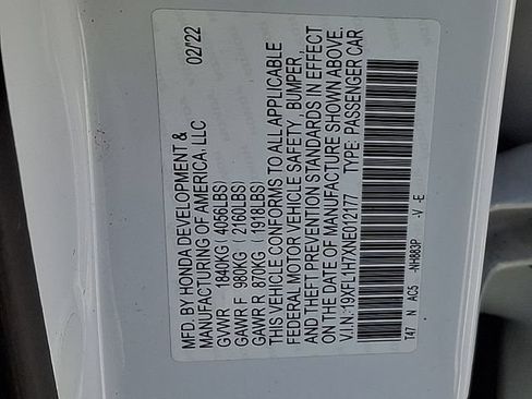 Used 2022 Honda Civic EX-L image 27