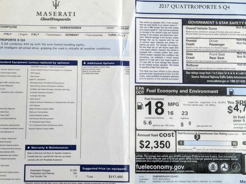 Used 2017 Maserati Quattroporte S Q4 image 35