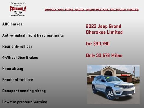 Used 2023 Jeep Grand Cherokee Limited AWD/4WD image 20