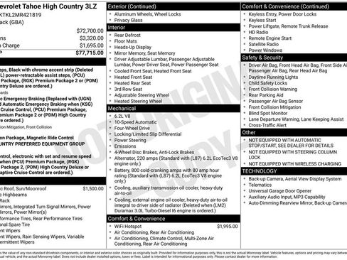 Used 2021 Chevrolet Tahoe High Country AWD/4WD image 40