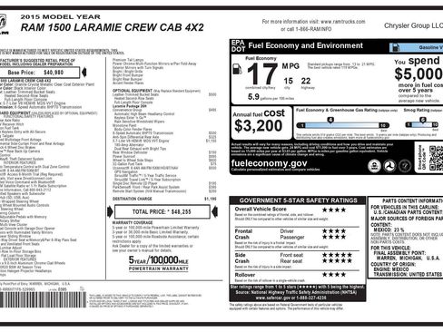 Used 2015 RAM 1500 Laramie w/ Convenience Group image 5