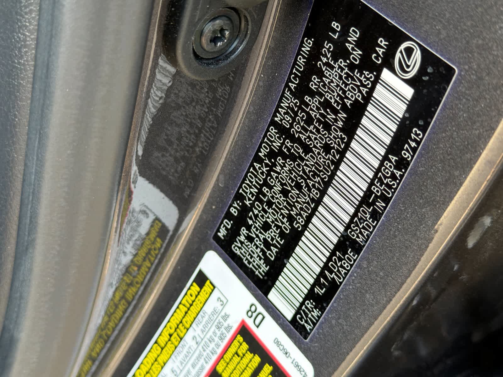 Certified 2025 Lexus ES 350 w/ Premium Package FWD image 32