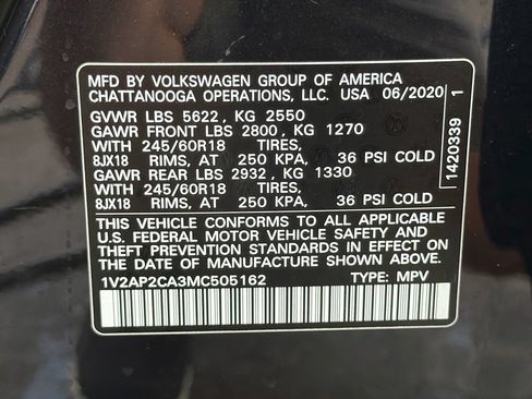 Used 2021 Volkswagen Atlas S FWD image 38