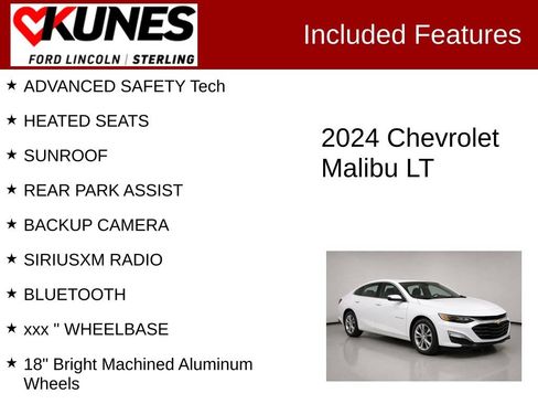 Used 2024 Chevrolet Malibu LT FWD image 2