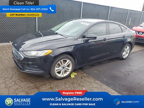Used 2018 Ford Fusion SE w/ Fusion SE Technology Package FWD image 1