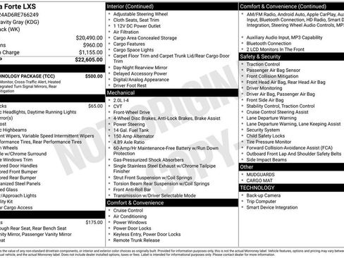Used 2024 Kia Forte LXS w/ LXS Technology Package FWD image 2
