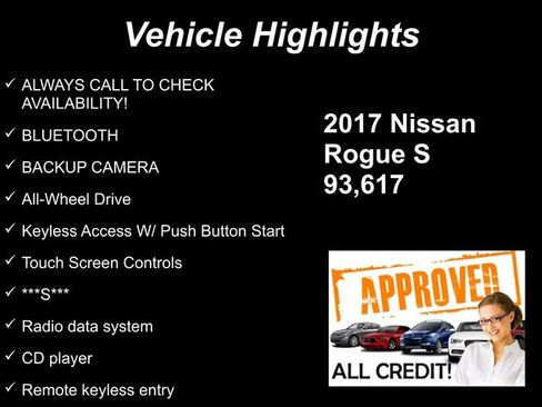 Used 2017 Nissan Rogue S w/ S Appearance Package AWD/4WD image 9