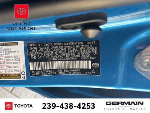 Certified 2018 Toyota Corolla iM w/ All-Weather Mat Package image 22