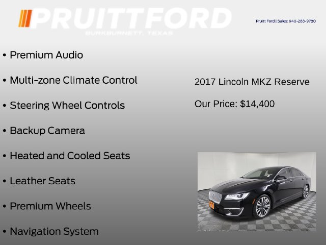 Used 2017 Lincoln MKZ Reserve w/ Climate Package FWD image 13