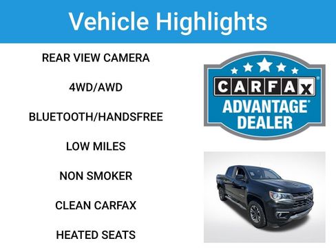 Used 2021 Chevrolet Colorado Z71 w/ Safety Package AWD/4WD image 2