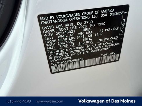 Used 2023 Volkswagen Atlas SEL Premium AWD/4WD image 22