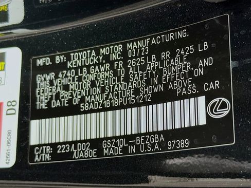 Used 2023 Lexus ES 350 w/ Premium Package FWD image 32