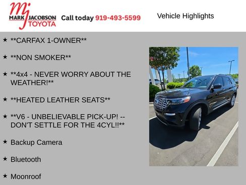 Used 2022 Ford Explorer Platinum w/ Equipment Group 601A AWD/4WD image 7