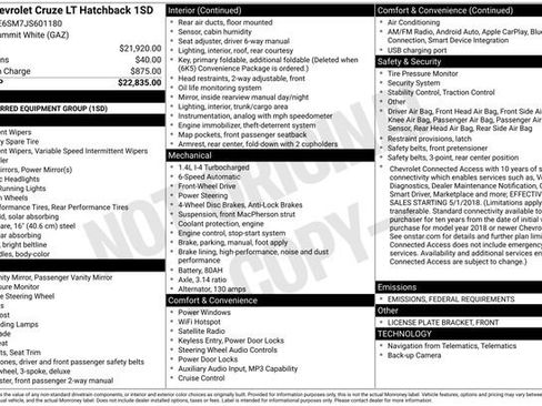 Used 2018 Chevrolet Cruze LT image 2