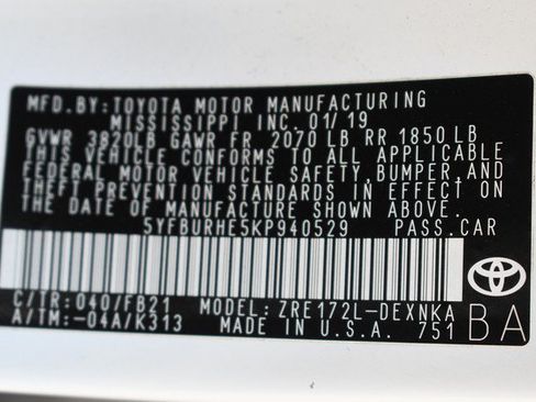 Used 2019 Toyota Corolla LE FWD image 33
