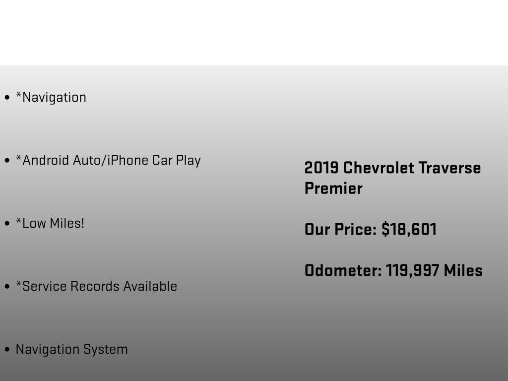 Used 2019 Chevrolet Traverse Premier FWD image 12