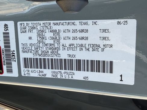 Certified 2025 Toyota Tundra 1794 Edition AWD/4WD image 30