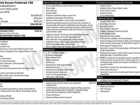 Used 2019 Buick Encore Preferred w/ Safety Package FWD image 33