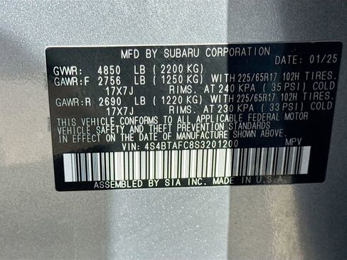 Certified 2025 Subaru Outback Premium w/ Popular Package #1A image 46