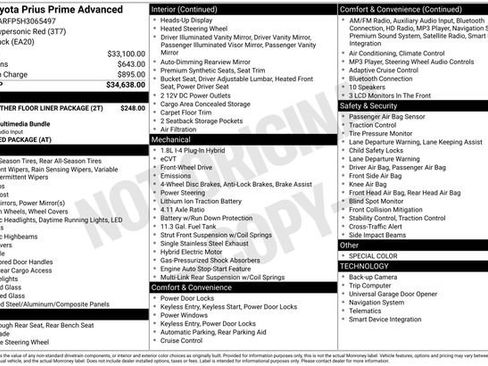 Used 2017 Toyota Prius Prime Advanced image 2