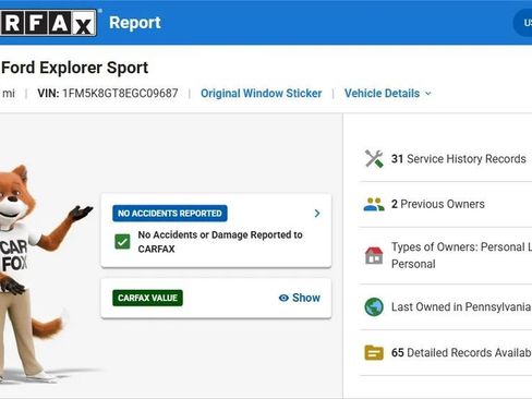 Used 2014 Ford Explorer Sport w/ Equipment Group 401A AWD/4WD image 3
