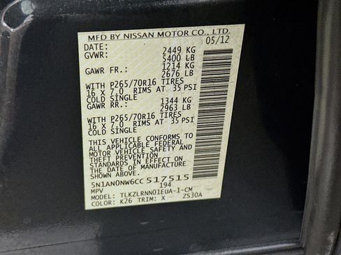 Used 2012 Nissan Xterra S w/ Value Package image 12