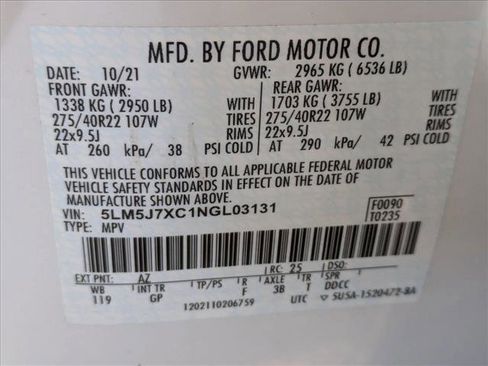 Used 2022 Lincoln Aviator Reserve w/ Equipment Group 201A image 24