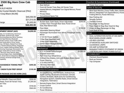 Used 2020 RAM 2500 Big Horn w/ Level 2 Equipment Group image 5