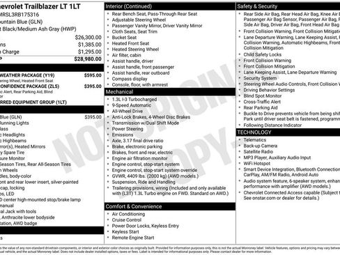 Used 2024 Chevrolet TrailBlazer LT w/ LT Cold Weather Package AWD/4WD image 30
