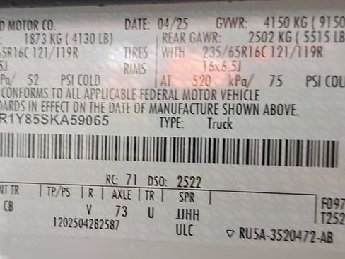 Used 2025 Ford Transit 250 Low Roof w/ Exterior Upgrade Package RWD image 14