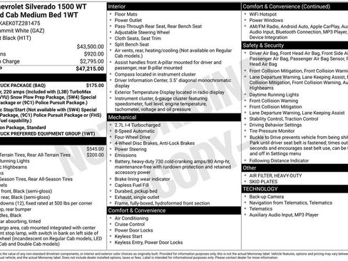 New 2026 Chevrolet Silverado 1500 W/T w/ Work Truck Package image 10