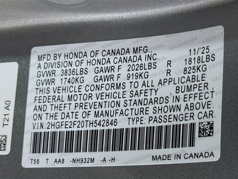 New 2026 Honda Civic LX image 29