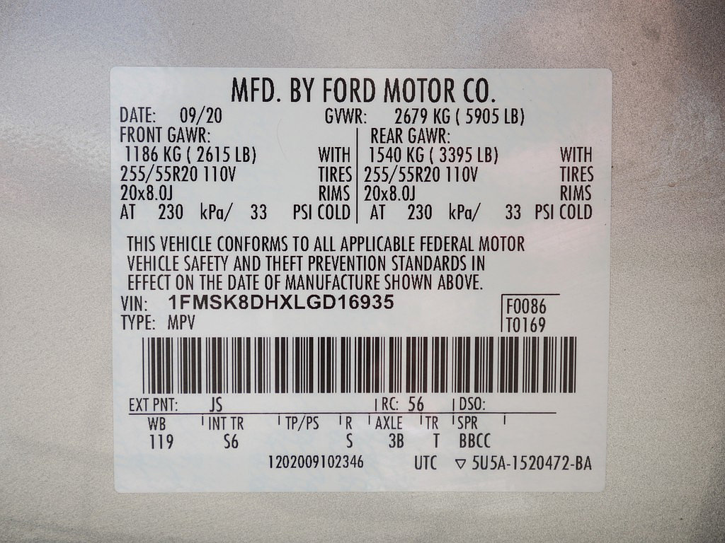 Used 2020 Ford Explorer XLT w/ Equipment Group 202A AWD/4WD image 71