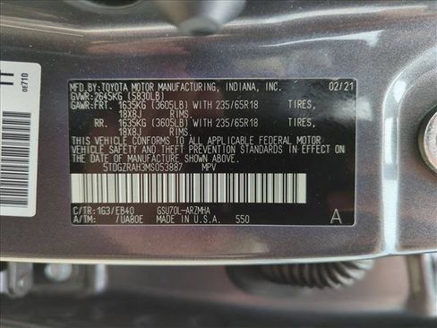 Certified 2021 Toyota Highlander XLE FWD image 15
