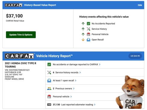 Used 2021 Honda Civic Type R image 2