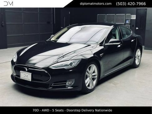Used 2015 Tesla Model S 70D AWD/4WD image 1