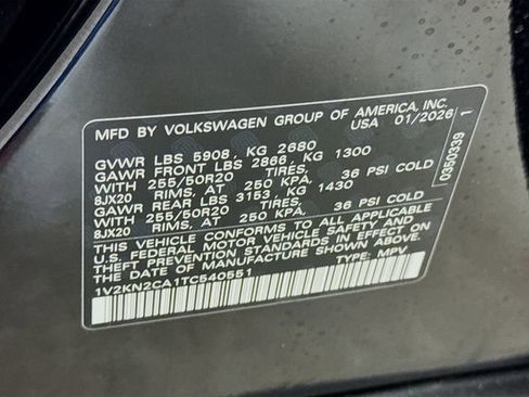 New 2026 Volkswagen Atlas SE image 20