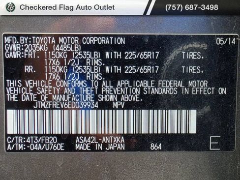 Used 2014 Toyota RAV4 LE FWD image 4