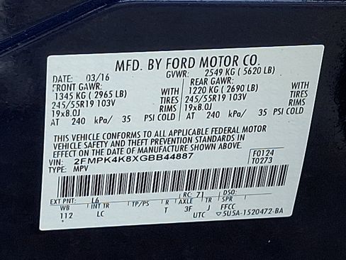 Used 2016 Ford Edge Titanium w/ Technology Package AWD/4WD image 26