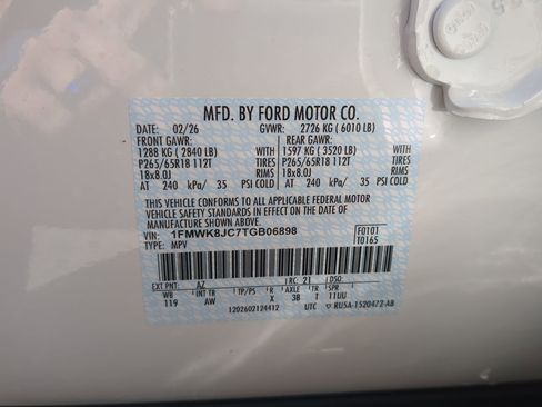 New 2026 Ford Explorer Tremor image 28