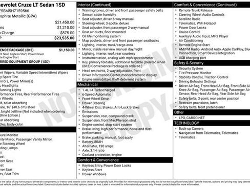 Used 2017 Chevrolet Cruze LT w/ Convenience Package image 5