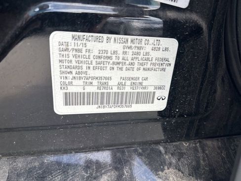 Used 2015 INFINITI Q50 Premium w/ Navigation Package RWD image 15